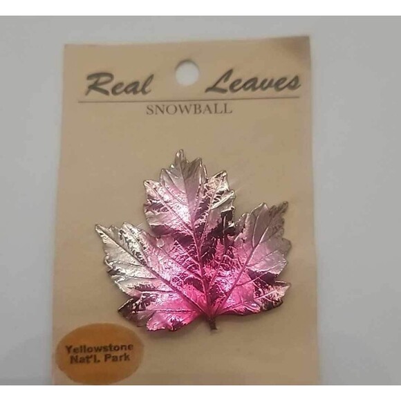 Estate Jewelry - Vintage Real Leaves Brooch 0153